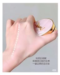 Phấn Nước YSL Touche Eclat Glow-Pact Cushion High Cover - Phấn Trang Điểm Che Khuyết Điểm Tuyệt Vời - Vỏ Hồng Sang Trọng