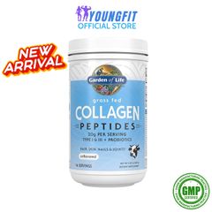 Bột Uống Grass Fed Collagen Peptides Garden Of Life Tăng Cường Da Tóc Móng Tay Khoẻ Mạnh Hỗ Trợ Khớp (Hộp 280 gram) - YoungFit