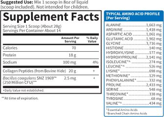 Bột Uống Grass Fed Collagen Peptides Garden Of Life Tăng Cường Da Tóc Móng Tay Khoẻ Mạnh Hỗ Trợ Khớp (Hộp 280 gram) - YoungFit
