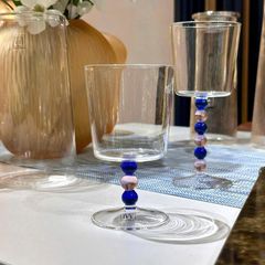 Set 2 Ly Thủy Tinh IVV Collier 300ml - Cao Cấp, Đồ Uống Sang Trọng, An Toàn Máy Rửa Chén, Thủ Công Tại Ý