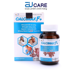 Combo 2 Viên Uống Calcimax F+ EUCARE Bổ Sung Canxi, Vitamin D3, K2 - Hỗ Trợ Tăng Chiều Cao và Chắc Khỏe Xương cho Trẻ Em và Người Cao Tuổi