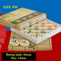 Bộ Cờ Tướng Mẫu 3D Đúc Nguyên Khối Màu Ngà - Đồ Chơi Giải Trí Thông Minh với Bàn Cờ Tùy Chọn, Quân Cờ Nhựa Chất Lượng Cao