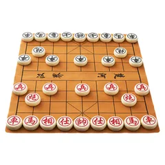 Bộ Cờ Tướng Mẫu 3D Đúc Nguyên Khối Màu Ngà - Đồ Chơi Giải Trí Thông Minh với Bàn Cờ Tùy Chọn, Quân Cờ Nhựa Chất Lượng Cao