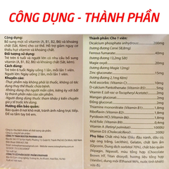 Vitamin tổng hợp và khoáng chất Phagelvit Plus ROXTECH - Bổ sung sức khỏe, tăng cường sức đề kháng - Hộp 100 viên
