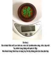 Bộ Cờ Tướng Gỗ Hamlock Đỏ 47mm Khắc Nổi Viền Hoa Văn - Đồ Chơi Giải Trí Truyền Thống Cho Gia Đình