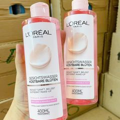 Nước Hoa Hồng L'Oreal Pháp 400ml - Toner Se Khít Lỗ Chân Lông, Cân Bằng Độ pH, Dưỡng Sáng Da, Làm Mịn Da