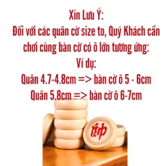 Bộ Cờ Tướng Gỗ Tự Nhiên Khắc Chìm Ký Tự - Cờ Gỗ Bạch Dương Cao Cấp [BDV] - Đồ Chơi Giải Trí Trí Tuệ cho Gia Đình