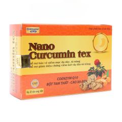 Viên Nghệ Nano Curcumin Tex Tam Thất Xạ Đen - Hỗ Trợ Giảm Viêm Loét Dạ Dày - 30 Viên Hữu Ích Cho Sức Khỏe Tiêu Hóa