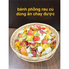 1 gói bánh phồng tôm rau củ, bánh phồng tôm tiêu trắng đặc sản Sa Đéc - Đồng Tháp chính gốc, đóng gói sạch sẽ