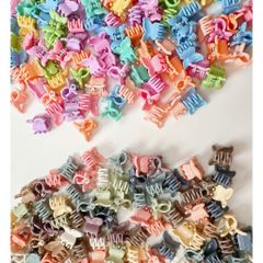Túi Zip 50 Kẹp Tóc Càng Cua Mini Hàn Quốc Dễ Thương Nhiều Màu Sắc - Phụ Kiện Thời Trang Cho Bé Gái