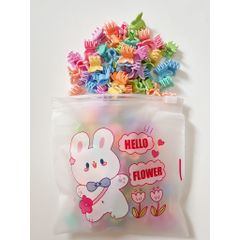 Túi Zip 50 Kẹp Tóc Càng Cua Mini Hàn Quốc Dễ Thương Nhiều Màu Sắc - Phụ Kiện Thời Trang Cho Bé Gái