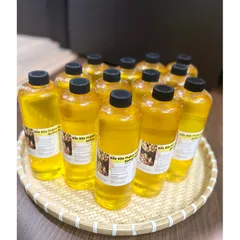 Dầu đậu phộng nguyên chất Quảng Ngãi 100% - Dầu lạc ép thủ công, không chất bảo quản, tốt cho sức khỏe, 500ml, 1000ml