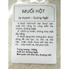 Combo 2kg Muối hột/muối hạt Sa Huỳnh - sản xuất thủ công, không tẩy trắng