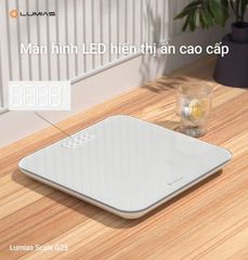 Cân điện tử Lumias Scale G25 - Cân sức khỏe thông minh, hiển thị LED, kết nối MiHome, tối đa 180kg, kiểu dáng hiện đại