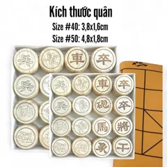 Bộ Cờ Tướng Gỗ Long Não Thơm - Quân Cờ Dập 2 Mặt Chất Lượng Cao, Đồ Chơi Giải Trí Nghệ Thuật Văn Hóa Truyền Thống