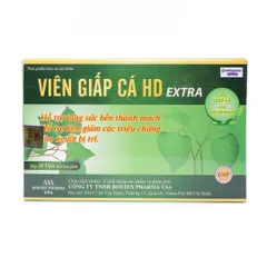 Viên Giấp Cá HD Extra - Thực Phẩm Chức Năng Giảm Táo Bón Tiêu Trĩ Tự Nhiên - 30 Viên Hỗ Trợ Sức Khỏe Đường Tiêu Hóa