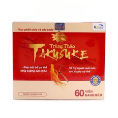 Viên Uống Đông Trùng Hạ Thảo Takusuke EUCARE - Bổ Sung Vitamin & Khoáng Chất, Tăng Cường Sức Khỏe, Cải Thiện Miễn Dịch - 60 Viên