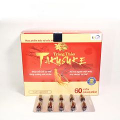 Viên Uống Đông Trùng Hạ Thảo Takusuke EUCARE - Bổ Sung Vitamin & Khoáng Chất, Tăng Cường Sức Khỏe, Cải Thiện Miễn Dịch - 60 Viên