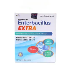 Men vi sinh Enterbacillus Extra EUCARE - Hỗ trợ tiêu hóa, giảm táo bón và tiêu chảy - 20 ống bổ sung lợi khuẩn và kẽm