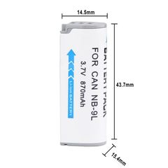 Pin Máy Ảnh Canon NB-9L (NB9L) Dùng Cho ELPH 510 520 530 HS IXUS 1000 1100 500 - Pin Lithium Chất Lượng Cao, Tuổi Thọ Lâu Dài
