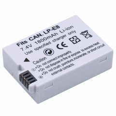 Pin Máy Ảnh Canon LP-E8 1800mAh - Dùng Cho EOS 550D, 600D, 650D, 700D, X4, X5, X6i, X7i - Lithium 7.4V Bảo Vệ Thông Minh