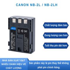 Pin Máy Ảnh Canon NB-2L (NB-2LH) - Dung lượng cao cho Canon EOS 350D, 400D, PowerShot G7, G9, S50, S60, S70, S80