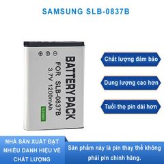 Pin Máy Ảnh Lithium Samsung SLB-0837B - Tương Thích Digimax L70, L70B, L83T, L85T, L201, NV8, NV10, NV15