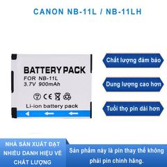 Pin Máy Ảnh Canon NB-11L 3.7V 900mAh - Phụ Kiện Cho Canon ELPH 110 HS, 115 IS, 130 IS, 135, 140 IS