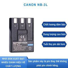 Pin Máy Ảnh Canon NB-3L (NB3L) - Pin Lithium Cho Canon IXUS i, i5, II, 700, 750, 600 IXY SD 100, SD 110, IXY DV M5