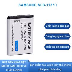 Pin Máy Ảnh Samsung SLB-1137D 1100mAh - Tương Thích Digimax U-CA 401, CA501 - Pin Lithium Chất Lượng Cao Bảo Vệ Môi Trường