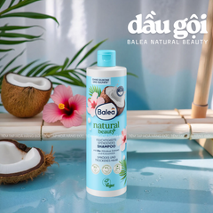 Dầu Gội Xả Balea Natural Beauty Nội Địa Đức - Chiết Xuất Hoa Dâm Bụt & Sữa Dừa Tăng Cường Ẩm Cho Tóc Khô Xơ, Chẻ Ngọn