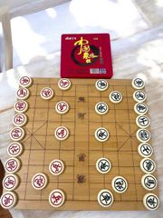Combo Cờ Tướng và Cờ Vây 2 Mặt - Bộ Đồ Chơi Trí Tuệ Cao Cấp Kèm Bàn Cờ Trúc 47x44cm Dành Cho Trẻ Em 3+