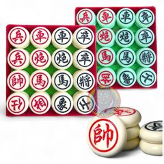 Combo Cờ Tướng và Cờ Vây 2 Mặt - Bộ Đồ Chơi Trí Tuệ Cao Cấp Kèm Bàn Cờ Trúc 47x44cm Dành Cho Trẻ Em 3+
