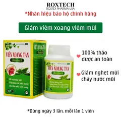 Viên Xoang Tán Roxtech - Hỗ Trợ Giảm Viêm Xoang, Viêm Mũi Dị Ứng - 50 Viên Thực Phẩm Chức Năng Chất Lượng cao