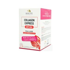 ( Hàng công ty, có tem) Collagen Express H/30 gói BIOCYTE Bột collagen peptide 5000mg hỗ trợ giảm lão hóa da, đẹp da