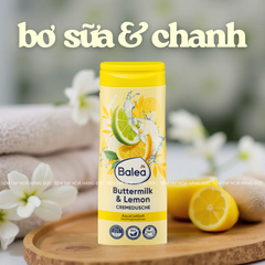 Sữa Tắm Dưỡng Thể Balea 300ml - Dưỡng Ẩm Sâu, Hương Tươi Mát, pH Trung Tính, Phù Hợp Da Nhạy Cảm, Sản Phẩm Thuần Chay