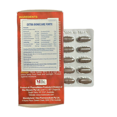 Viên Uống Extra Bonecare Forte Bổ Sung Canxi & Vitamin Hỗ Trợ Xương Chắc Khỏe - Hộp 60 Viên Dành Cho Người Lớn và Trẻ Em