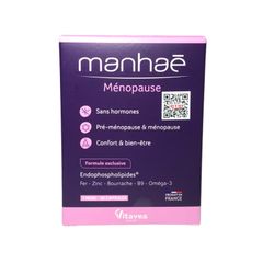 Viên uống hỗ trợ nội tiết Manhae Pháp - Cân bằng hormone, cải thiện tâm trạng và sức khỏe sinh lý cho phụ nữ