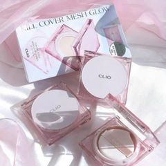 Phấn Nước Che Khuyết Điểm Clio Kill Cover Mesh Glow Cushion - Lớp Nền Căng Bóng, SPF 50+/PA+++, Tặng Lõi Refill, 15g Hàn Quốc