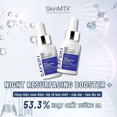 Serum Tẩy Da Chết Tầng Sâu SkinMTX Night Resurfacing Booster+ 15ml - Giấc Ngủ Làm Đẹp, Da Mịn Màng, Sáng Khỏe Tức Thì