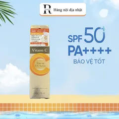 Kem Chống Nắng Nâng Tone Vitano C SPF 50++++ 30g - Kem Chống Nắng Nhật Bản, Chống UV, Dưỡng Da Sáng Mịn, Phù Hợp Mọi Loại Da