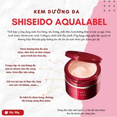 Kem Dưỡng Da Shiseido Aqualabel Special Gel Cream 5 Trong 1 - Chống Nám, Tàn Nhang, Cấp Ẩm, Ngừa Nếp Nhăn, Dành Cho Da Khô, Không Đều Màu