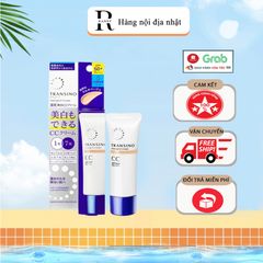 Kem Trang Điểm CC Transino Whitening Cream SPF50+/PA+++ - Mỹ Phẩm Nhật Bản Dưỡng Da Trắng Sáng và Chống Nắng Hiệu Quả