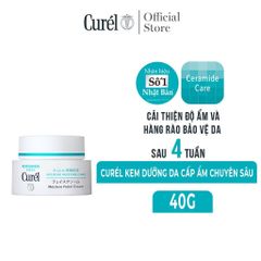 Kem Dưỡng Da Cấp Ẩm Curel Intensive Moisture Care 40g - Kem Dưỡng Da Nhạy Cảm Nhật Bản, Cấp Ẩm Chuyên Sâu, Dưỡng Trắng Da