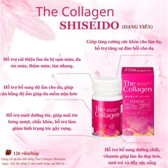 Viên Uống Đẹp Da Shiseido The Collagen 126 Viên - Tăng Cường Độ ẩm, Cải Thiện Da, Chống Lão Hóa, Sản Phẩm Nội Địa Nhật Bản