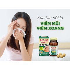 Viên uống xoang Kobayashi Chikunain Nhật Bản - Hỗ trợ sức khỏe mũi, giảm viêm xoang, chất lượng nội địa 224 viên