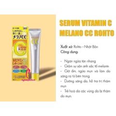 Serum Melano CC Whitening Essence 20ml - Dưỡng Trắng Da Chống Thâm Nám, Vitamin C & E, Xuất Xứ Nhật Bản