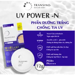 Phấn Dưỡng Trắng Da Chống Tia UV TRANSINO SPF 50+ 12g - Giữ Làn Da Sáng Bóng, Chống Nắng Hiệu Quả cho Mọi Loại Da