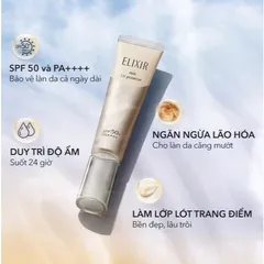 Sữa Chống Nắng Dưỡng Trắng Elixir Daily Brightening UV Protector 35ml - SPF 30 PA+++ Nhật Bản dành cho Da Đẹp, Sáng Mịn