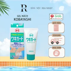 Lăn Gel Khử Mùi Hôi Nách Nhật Bản Kobayashi 50gr - Khử Mùi Hiệu Quả, Nhỏ Gọn, Dành Cho Da Nhạy Cảm, Sảng Khoái Suốt Ngày